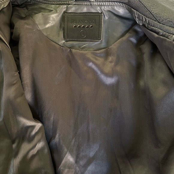 Blank NYC Leather Jacket Coat Grey Size L - Picture 8 of 11
